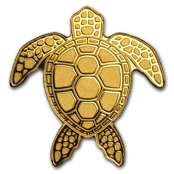 Palau 1/2 gram Gold $1 Golden Sea Turtle Palau 1/2 gram Gold $1 Golden Sea Turtle